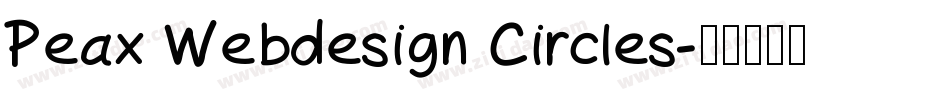 Peax Webdesign Circles字体转换
